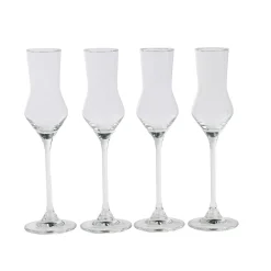 After Dinner Copas De Grappa Juego De 4 Transparente