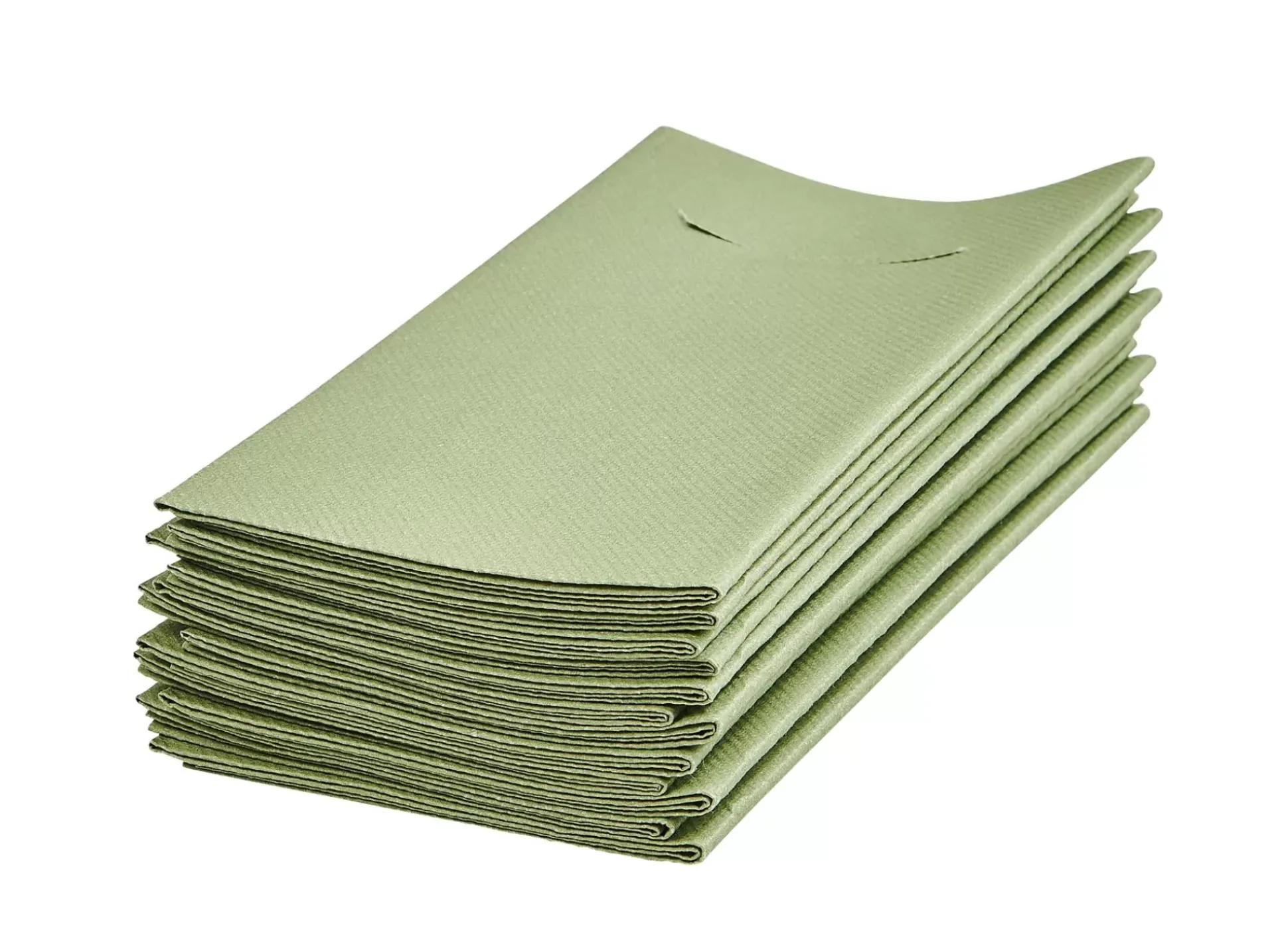 Airlaid Servill./Cubiert. Juego De 12 Verde Oliva