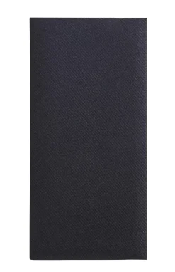 Airlaid Servill./Cubiert. Juego De 12 Negro