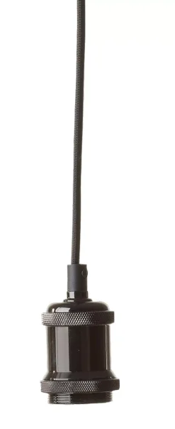 Alu Lampara Colgante Negro, Metal