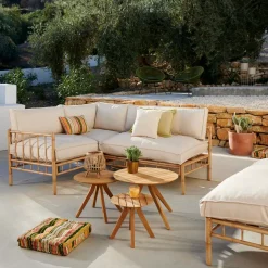 Bambolette Silla Esquinera Aspecto Bambu
