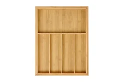 Bamboo Organizador Cajon Extensible Natural