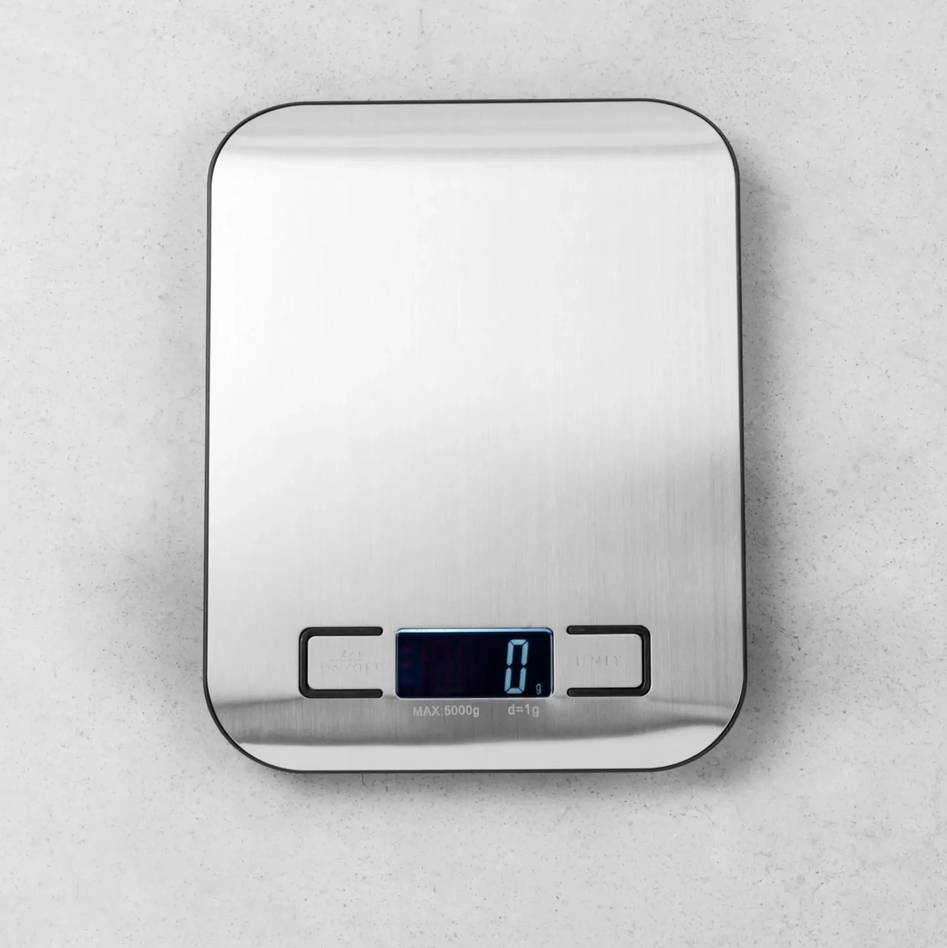 Basic Balanza Cocina Digital Metal, Plateado