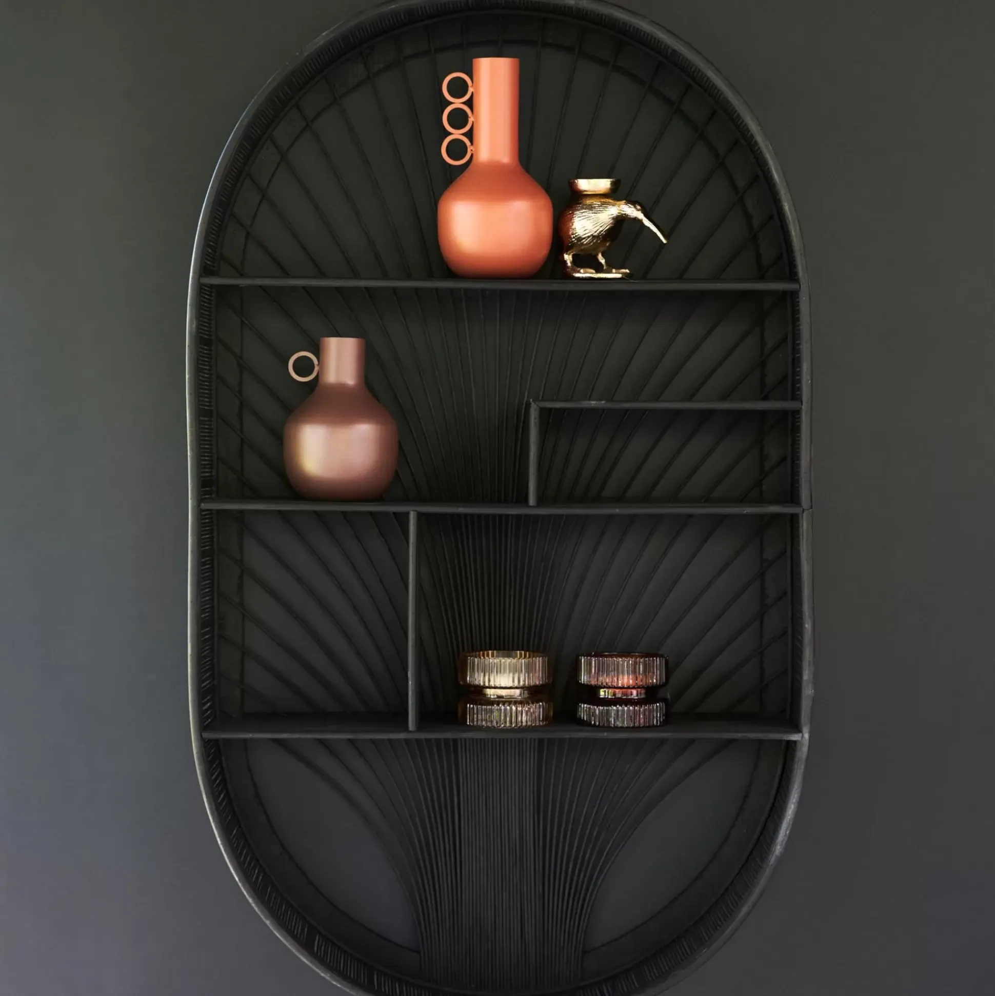 Bavi Estanteria De Pared Negro