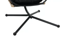 Bazai Silla Colgante Con Soporte Negro