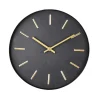 Black Reloj De Pared Negro