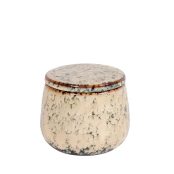 Ceramic Vela En Maceta Azul
