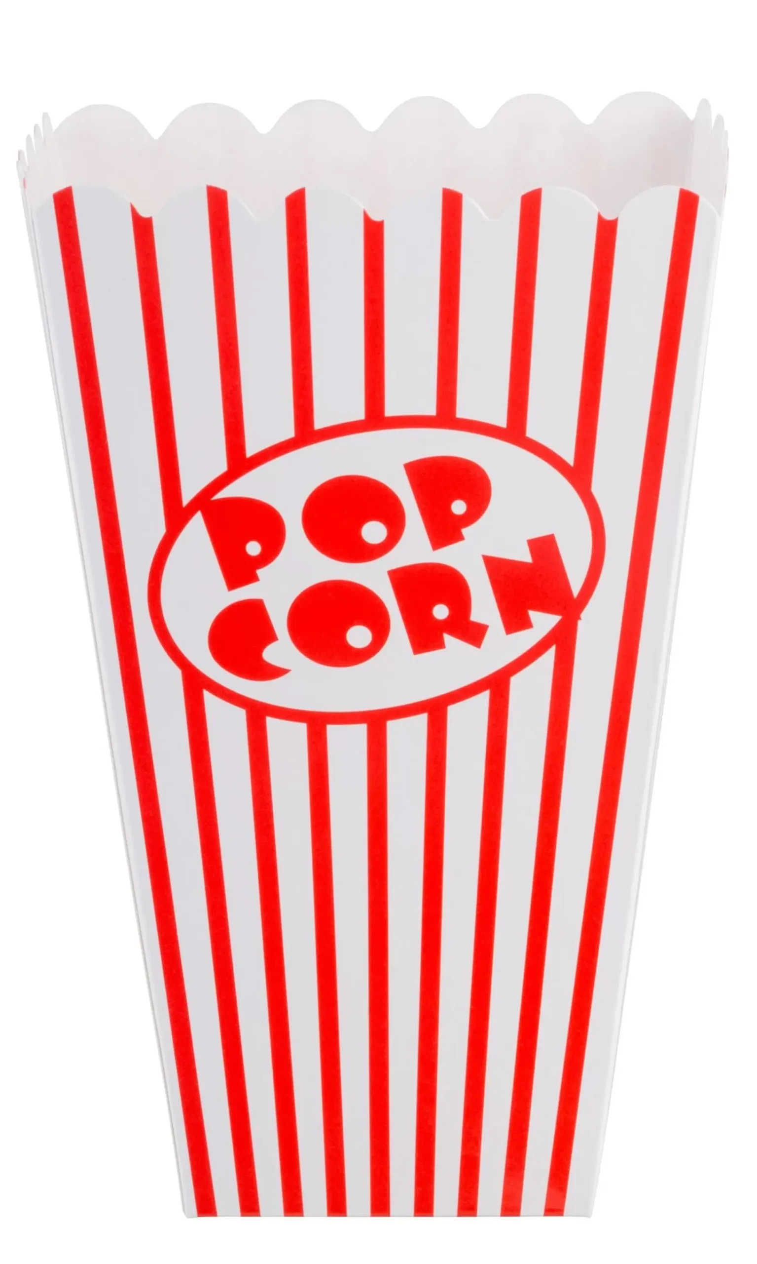 Cinema Vaso De Palomitas Juego De 8 Blanco, Rojo