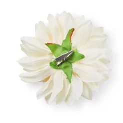 Dahlia Flores Artificiales Crema