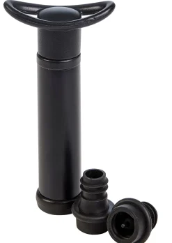 Divino Bomba De Vino Con 2 Tapones De Vino Negro