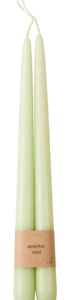 Duo Velas Largas Juego De 2 Verde