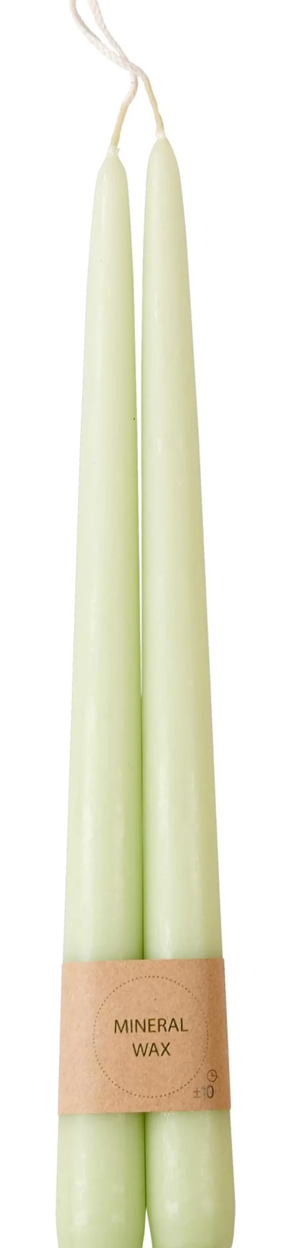 Duo Velas Largas Juego De 2 Verde