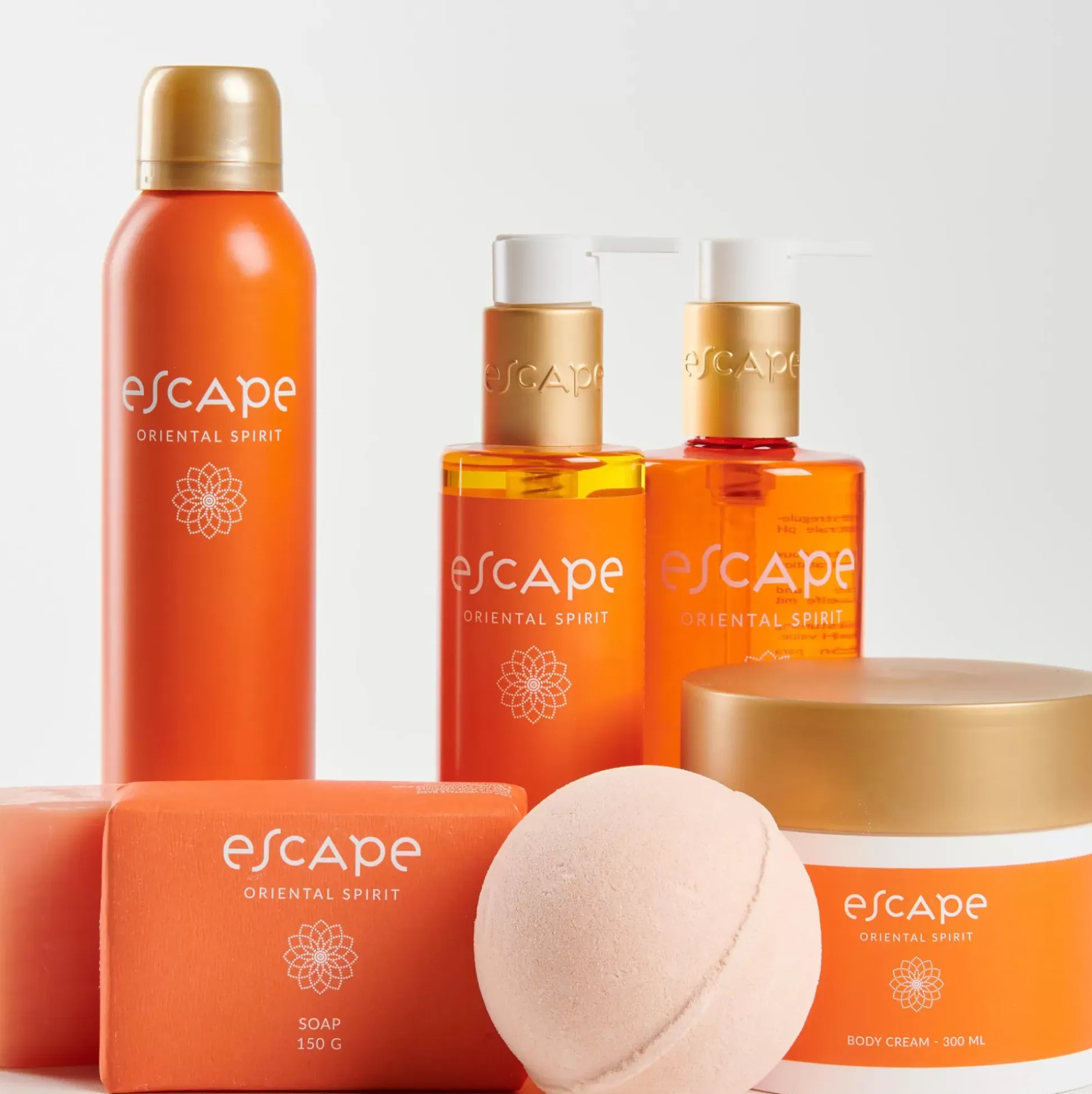 Escape Oriental Spirit Jabon De Mano En Dispensador Naranja