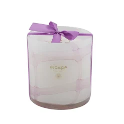 Escape Purple Iris Vela Perfumada Xl En Vaso Morado Claro