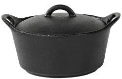 Fero Cazuela Para Horno Con Tapa Negro