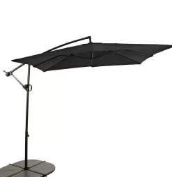 Fiji Parasol Colgante Sin Pie Negro