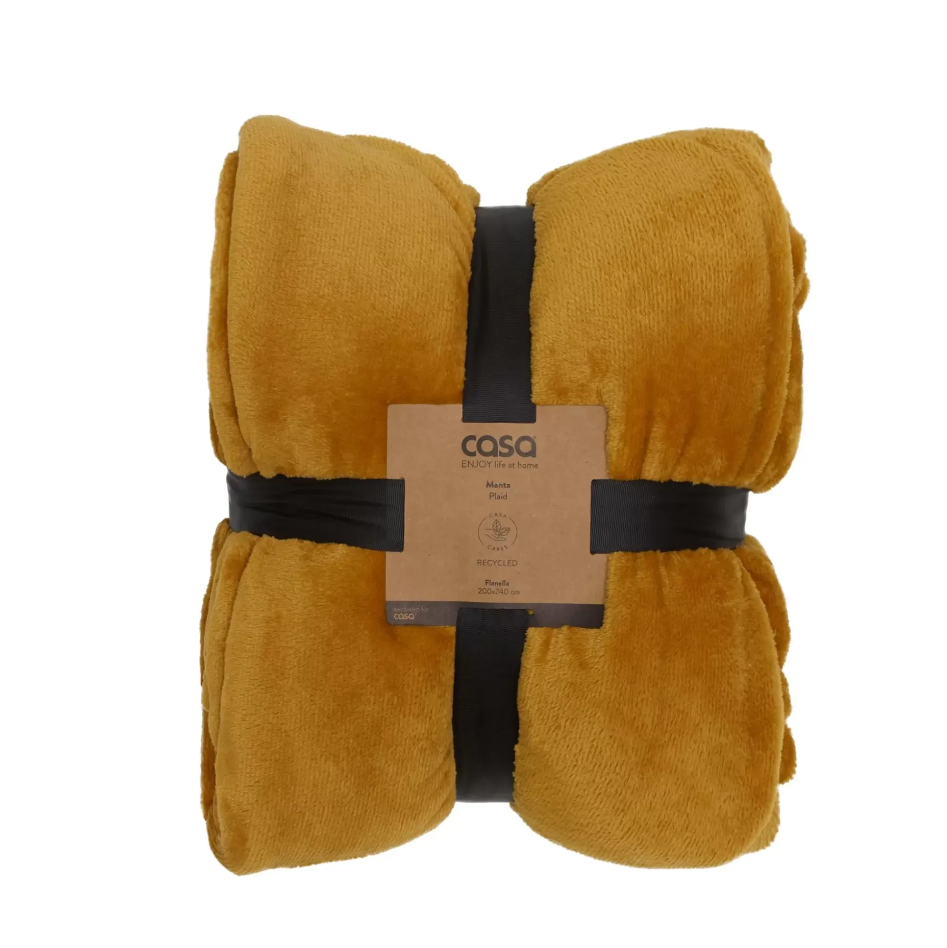 Flanella Manta Amarillo Oscuro
