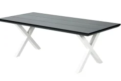 Formax Mesa De Jardín Con Patas En X Negro/Blanco