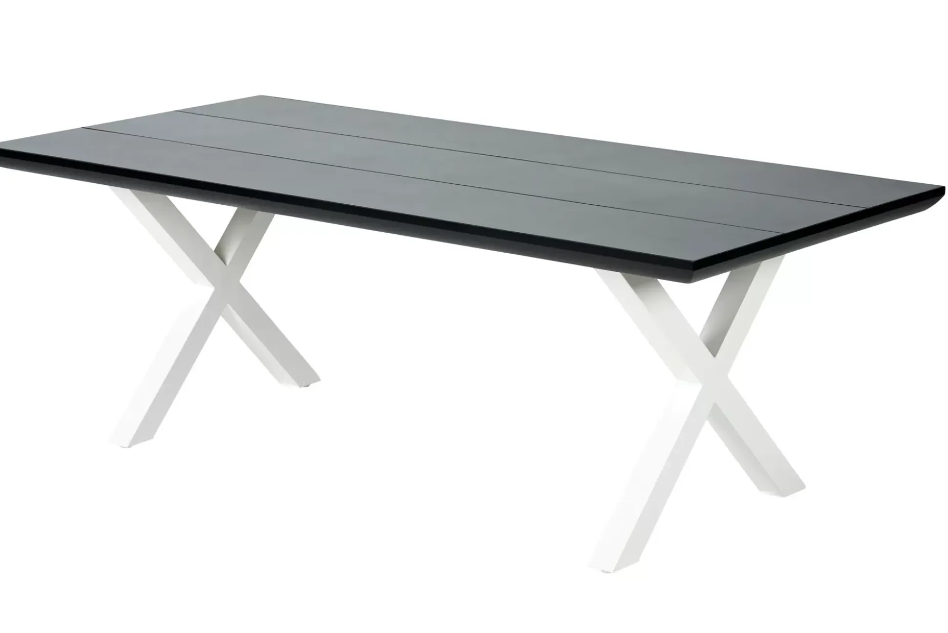 Formax Mesa De Jardín Con Patas En X Negro/Blanco