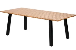 Formax Mesa De Jardín Con Patas Natural/Negro