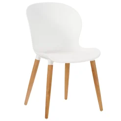 Frida Silla De Concha Blanca/Natural