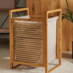 Linolux Bamboe Cesta Para Colada Natural