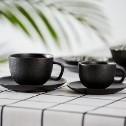 Magma Taza Y Plato Negro