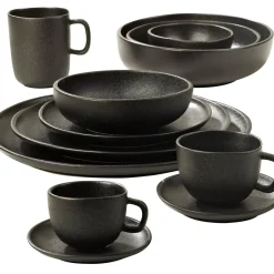 Magma Taza Y Plato Negro