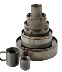 Mineral Graphite Taza Sin Asa Gris