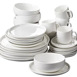 Moon Taza Y Plato Blanco