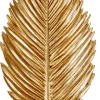 Palm Hoja Decorativa Dorado