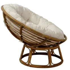 Papasan Silla Natural, Blanco Apagado