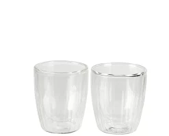 Pausa Vaso De Doble Pared Juego De 2 Transparente