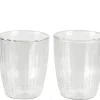 Pausa Vaso De Doble Pared Juego De 2 Transparente