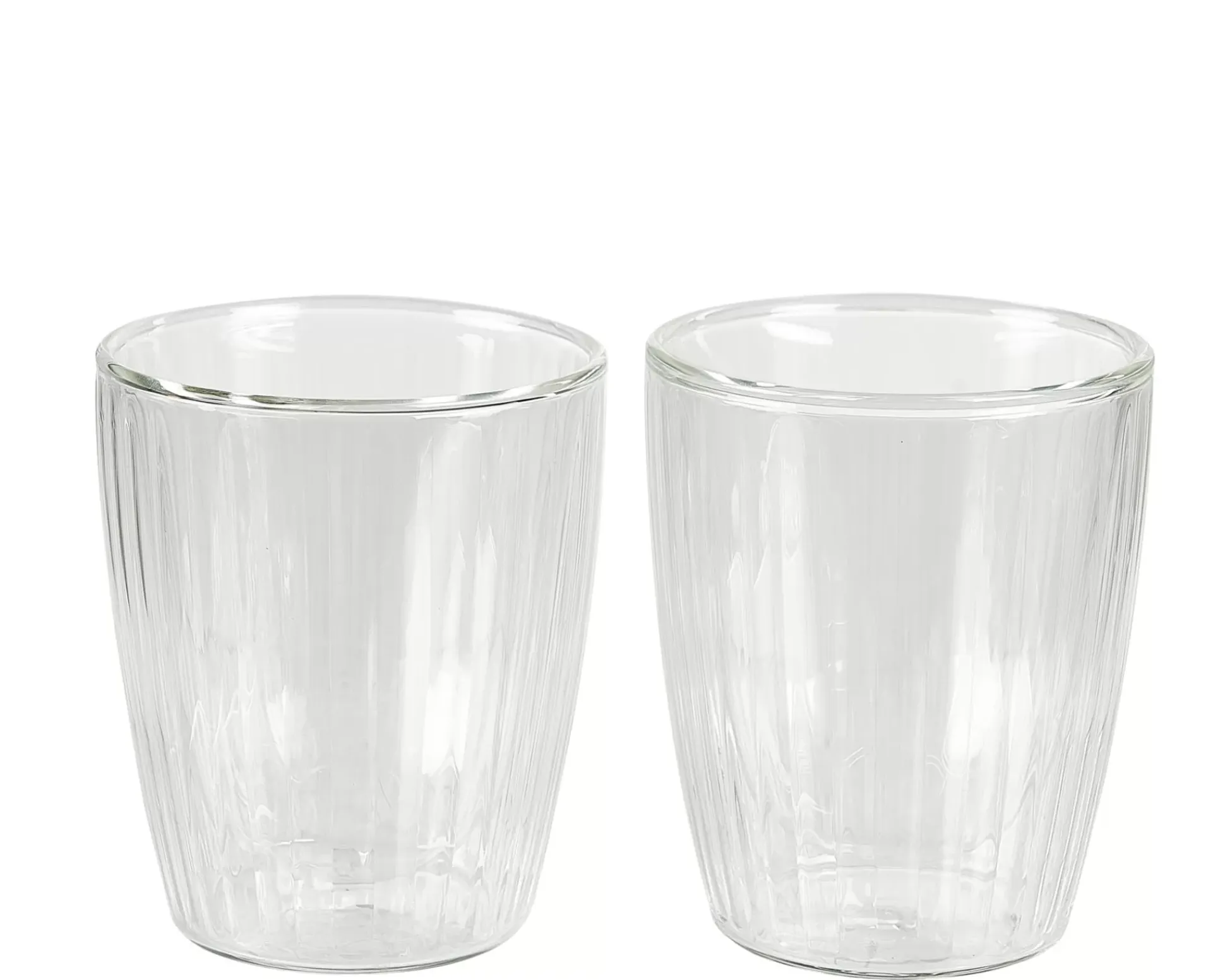 Pausa Vaso De Doble Pared Juego De 2 Transparente