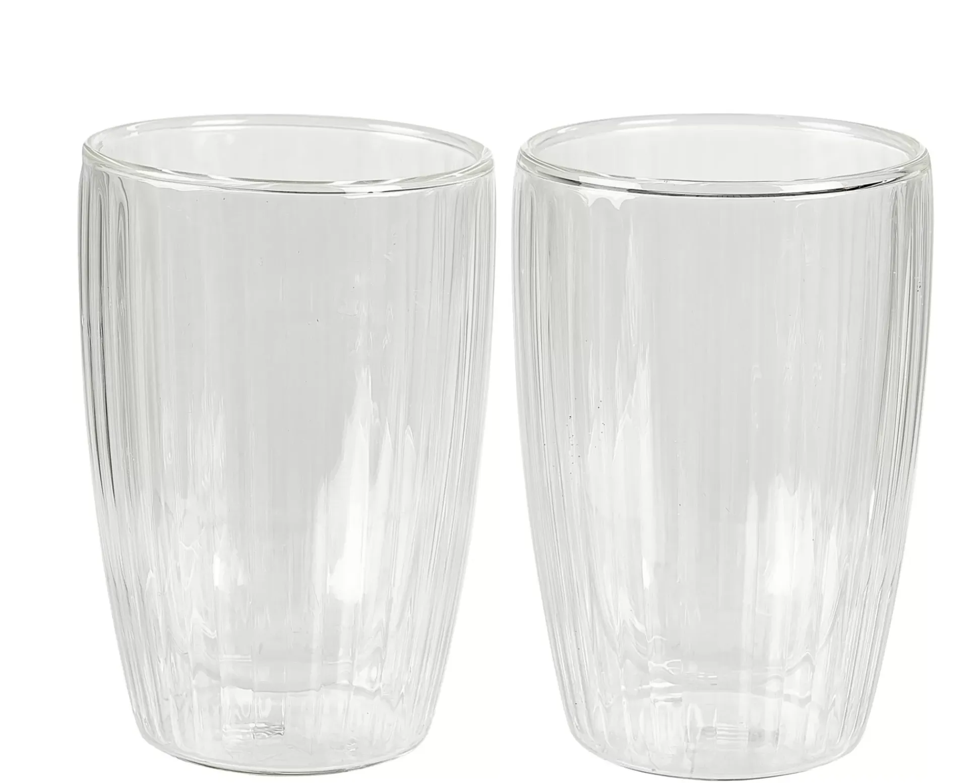 Pausa Vaso De Doble Pared Juego De 2 Transparente