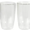 Pausa Vaso De Doble Pared Juego De 2 Transparente
