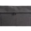 Rango Caja De Almacenaje Con Cierre De Cremallera Gris Oscuro