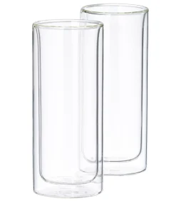 Relax Vasos De Doble Pared Juego De 2 Transparente