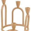 Rings Candelabro Para 4 Velas Marron Claro