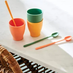 Samba Cucharilla Para Coctel Naranja