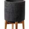 Scuro Macetero Negro