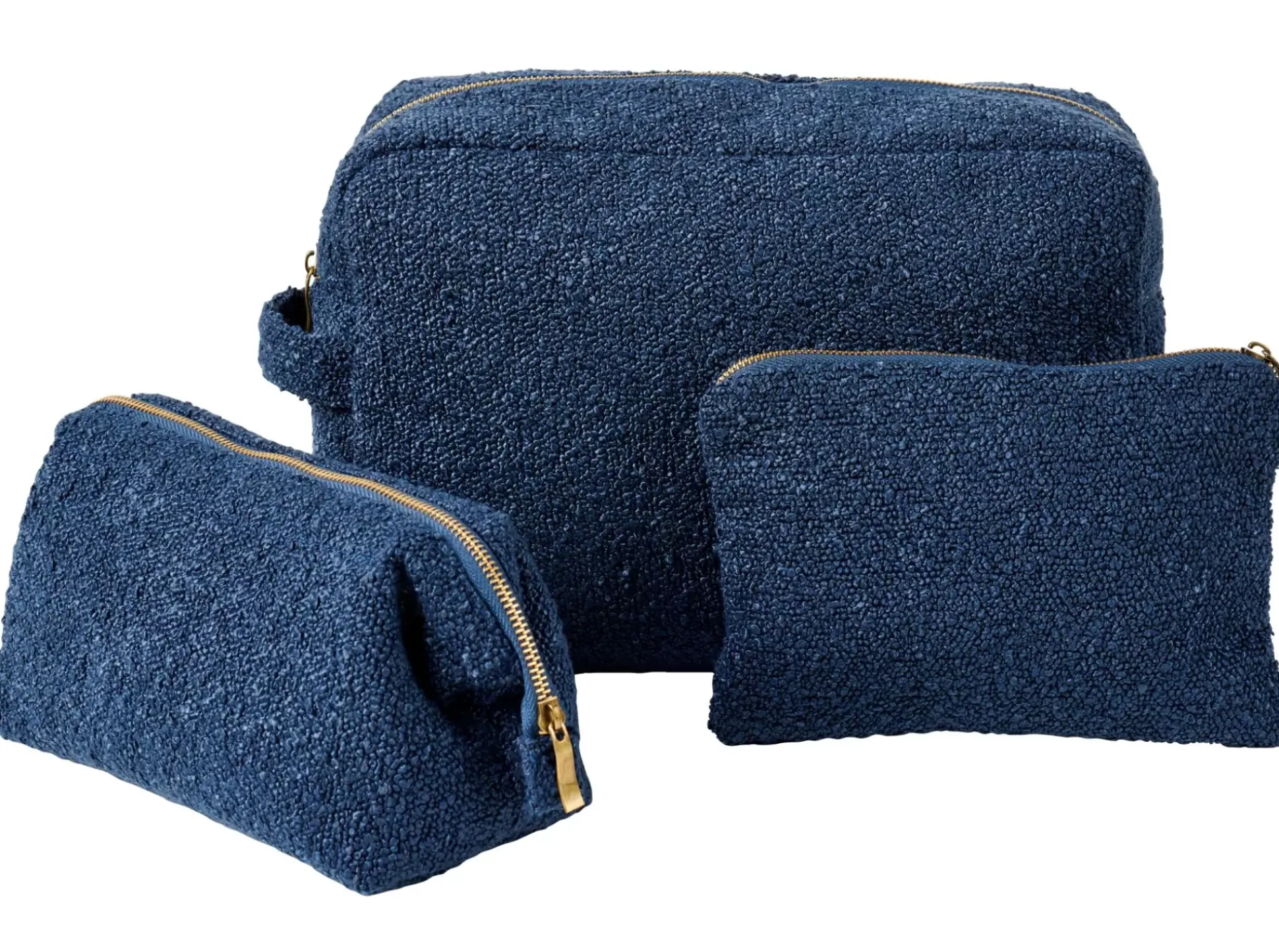Siera Bolsa De Maquillaje Azul Oscuro