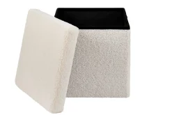 Stor Puf Plegable Funcion Almac. Blanco