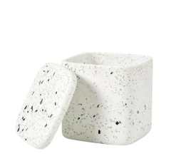 Terrazzo Soporte De Algodones Blanco