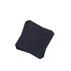 Uni Juego De 20 Servilletas Negro