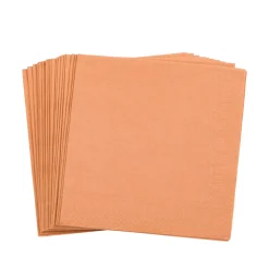 Uni Paquete De 20 Servilletas Marron