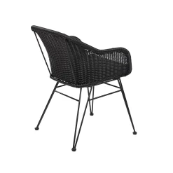 Vienna Silla De Comedor Asiento Negro