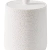 White Elegance Soporte De Algodones Con Tapa Blanco
