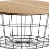 Wire Xl Mesa Auxiliar Xl Negro, Natural